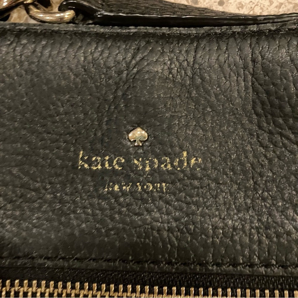 Kate Spade Cobble Hill Ellen Black Leather Adjustable Crossbody Purse Bag - Picture 4 of 15